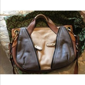 Oryany color block leather handbag. New!